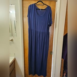 Navy maxi dress